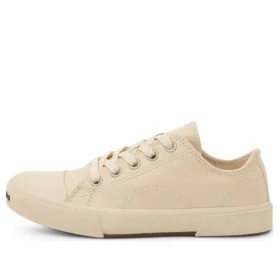 Paris Sneaker de cano baixo «Algodão Branco e Borracha Branca» 688757W3RCB9090