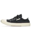 Paris Sneaker de cano baixo «Algodão Desgastado Preto e Borracha Branca» 688754W3RC21090