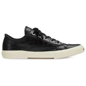 Paris Sneaker de cano baixo «Algodão rasgado preto e borracha branca» 688754W3RCB1090 Paris Sneaker de cano baixo «Algodão rasgado preto e borracha branca» 688754W3RCB1090