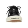 Paris Sneaker de cano baixo «Algodão rasgado preto e borracha branca» 688754W3RCB1090