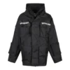 Parka Oversized em Tecido Técnico com Inserção em Jersey «Preto» 746450TOO321000