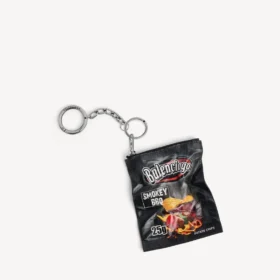 Pingente/porta-chaves «Chips» em preto