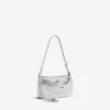 Pochette feminina Rodeo com alça tipo sling e strass em cinzento fumado