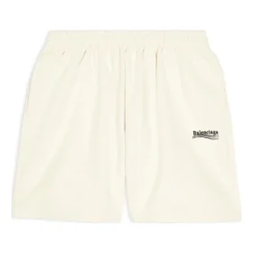 Political Campaign Sweat Shorts «Beige» 676137TKVI98962