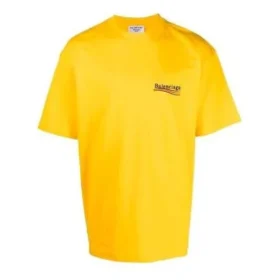 Political Campaign T-shirt, corte largo «Amarelo» 641655TKVJ17442