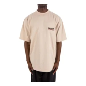 Political Campaign T-shirt, corte largo «Beige» 641675TKVJ19711