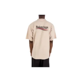 Political Campaign T-shirt, corte largo «Beige» 641675TKVJ19711