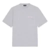 Political Campaign T-shirt, corte largo, «Cinza» 641675TKVJ11379