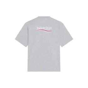 Political Campaign T-shirt, corte largo, «Cinza» 641675TKVJ11379