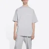 Political Campaign T-shirt, corte largo, «Cinza» 641675TKVJ11379