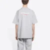 Political Campaign T-shirt, corte largo, «Cinza» 641675TKVJ11379