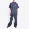 Political Campaign T-shirt, corte largo «Cinza escuro» 641675TKVJ11366