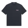Political Campaign T-shirt, corte largo «Washed Black» 641675TKVJ19034