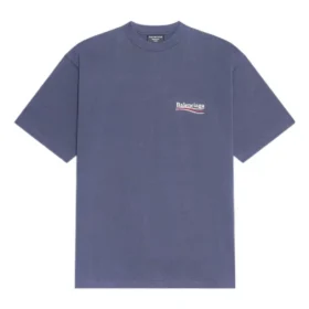 Political Campaign T-shirt, corte médio «Cinza escuro e branco» 620967TKVJ11366