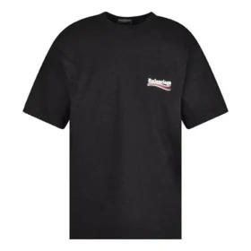 Political Campaign T-shirt, tamanho grande, «Preto» 641675TKVJ11070