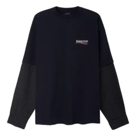 Political Campaign T-shirt with layers, large size «Black» 698631TKVJ19070