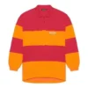 Polos de manga comprida com corte irregular «Raspberry Fluo Orange» 657073TKVA56667
