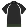 Polos desportivos casuais de manga curta Balenciaga FW21 para homem, de dupla camada, preto 661507TKVA51042