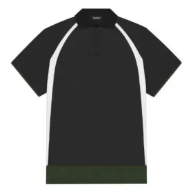 Polos desportivos casuais de manga curta Balenciaga FW21 para homem, de dupla camada, preto 661507TKVA51042
