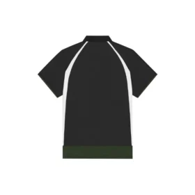 Polos desportivos casuais de manga curta Balenciaga FW21 para homem, de dupla camada, preto 661507TKVA51042