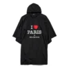 Poncho «I Love Paris» da Balenciaga «Preto» 812055TRO591000