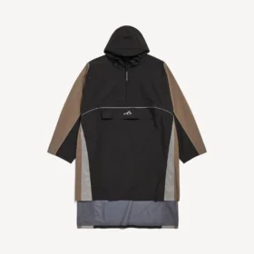 Poncho técnico para homem em preto