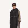 Poncho técnico para homem em preto