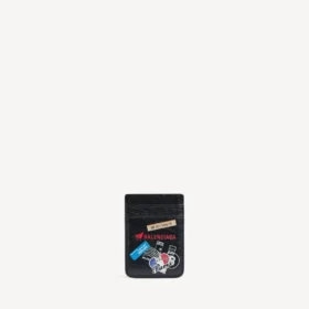 Porta-cartões Cash Magnet para homem em preto/multicolorido