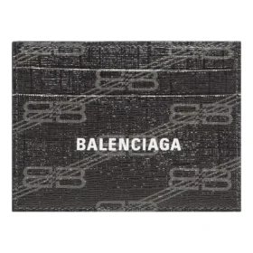 Porta-cartões Signature em lona revestida com BB Monogram «Preto» 594309210D81061