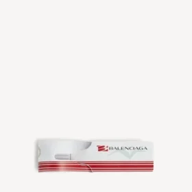 Porta-chaves/pingente em forma de mala em branco/vermelho