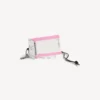 Porta-chaves/pingente para homem em forma de bilhete de comboio em branco/preto/rosa