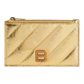 Porta-moedas e porta-cartões comprido Crush, acolchoado metalizado «Dourado» 7664652AAYO8004