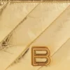 Porta-moedas e porta-cartões comprido Crush, acolchoado metalizado «Dourado» 7664652AAYO8004