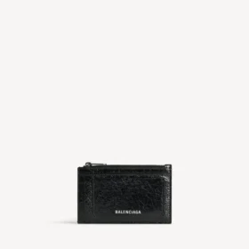 Porta-moedas e porta-cartões comprido «Superbusy» para homem, em preto