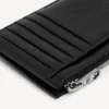 Porta-moedas e porta-cartões comprido «Superbusy» para homem, em preto