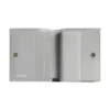 Porta-moedas e porta-cartões Crush com aba, acolchoado metalizado «Silver» 766461210IW8110