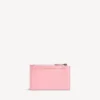 Porta-moedas e porta-cartões longo «City» para mulher em rosa vintage