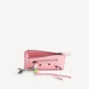 Porta-moedas e porta-cartões longo «City» para mulher em rosa vintage
