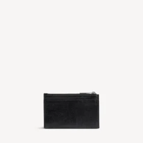 Porta-moedas e porta-cartões longo «Monaco» para homem, em preto