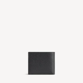 Porta-moedas quadrado dobrável para cartões de crédito, para homem, em preto