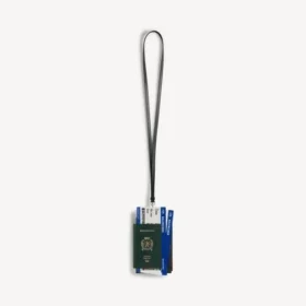 Porta-passaporte e telemóvel para homem em verde passaporte