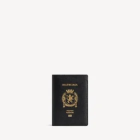 Porta-passaporte para homem em preto