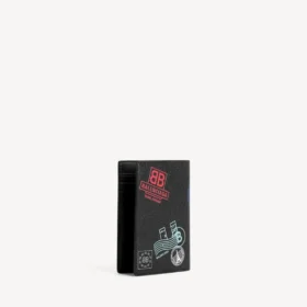 Porta-passaporte para homem em preto/multicolorido