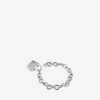 Pulseira com cadeado em Si bemol, prata/prata antiga Pulseira com cadeado em Si bemol, prata/prata antiga