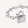 Pulseira com cadeado em Si bemol, prata/prata antiga Pulseira com cadeado em Si bemol, prata/prata antiga