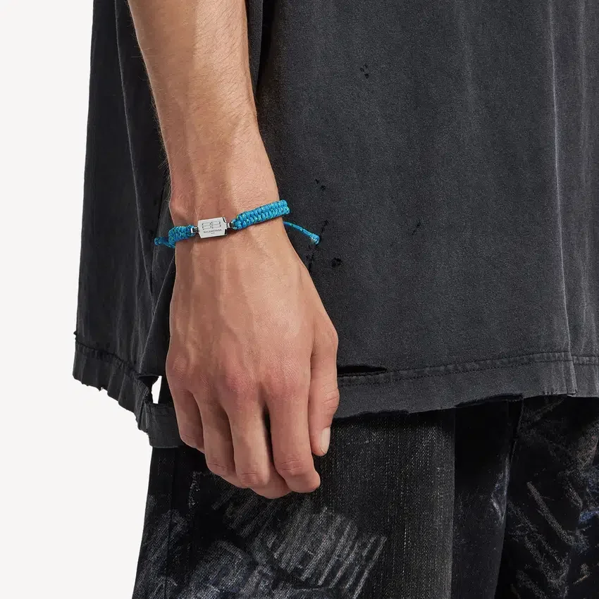 Pulseira de renda Saint-Germain em turquesa/preto/verde/prata brilhante Pulseira de renda Saint-Germain em turquesa/preto/verde/prata brilhante