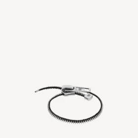 Pulseira DIY com fecho de correr em prateado brilhante/prateado antigo/preto