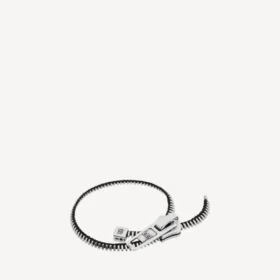 Pulseira DIY com fecho de correr em prateado brilhante/prateado antigo/preto
