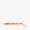 Pulseira feminina com elos em ouro brilhante Pulseira feminina com elos em ouro brilhante