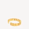 Pulseira feminina «nano mini link» em ouro brilhante